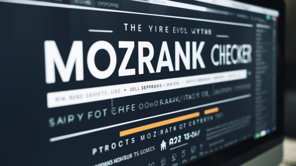 How MozRank Checker works