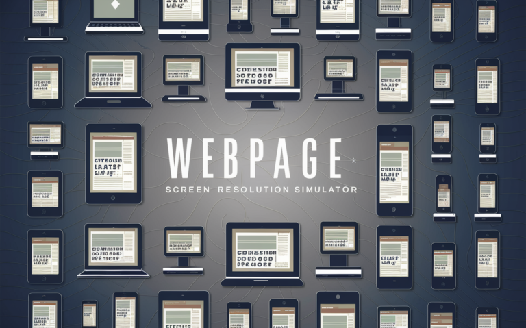 Webpage Screen Resolution Simulator