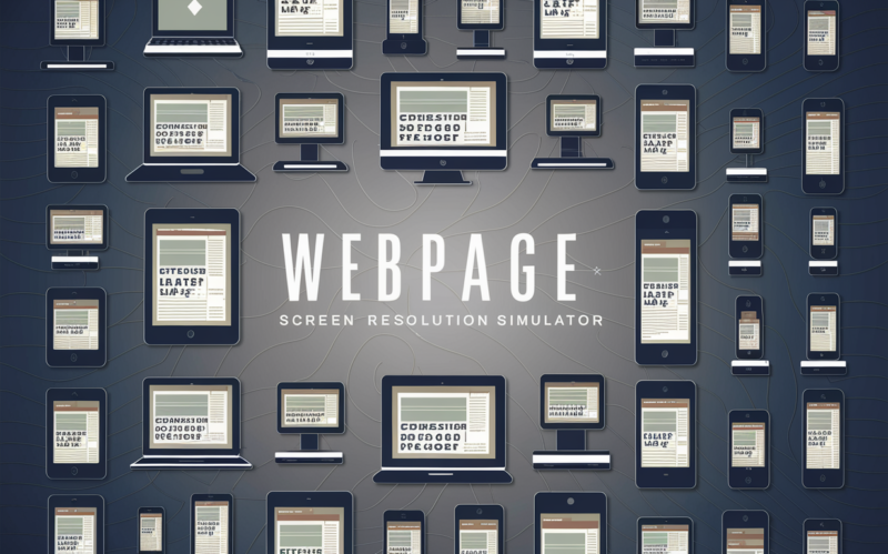 Webpage Screen Resolution Simulator