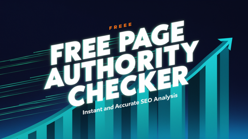 Free Page Authority Checker