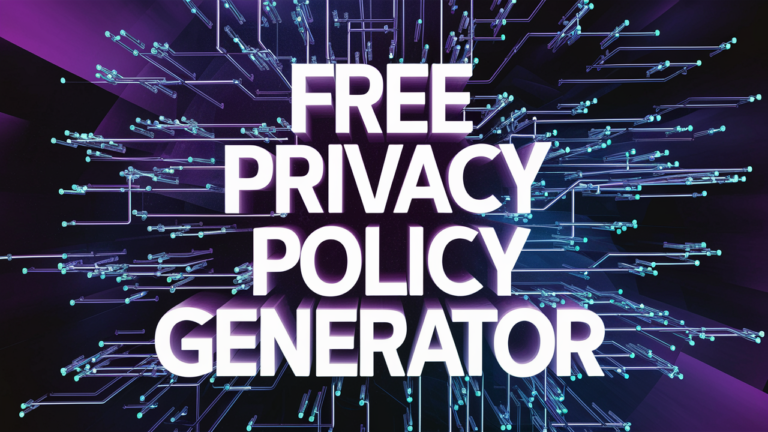 Free Privacy Policy Generator