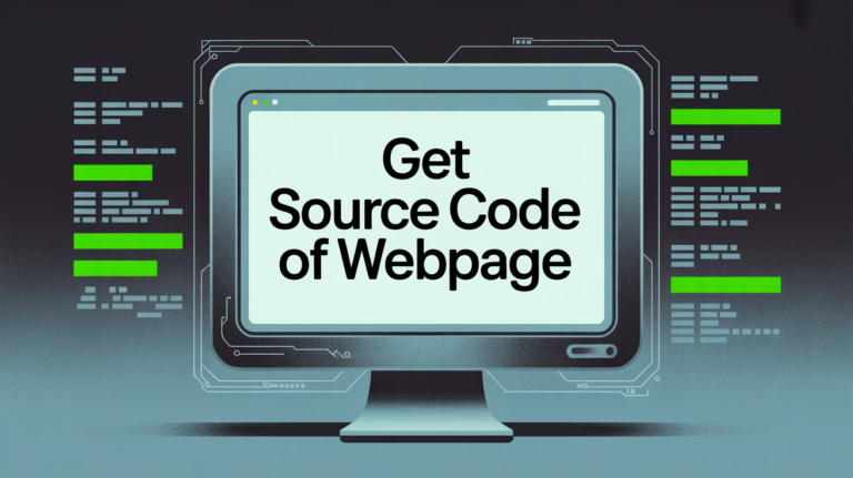 Get Source Code of Webpage